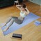 Wakeman 2-Piece Yoga Mat Towel and Gym Towel Set Sweat Absorbent & Quick Drying with Corner Pockets HT-YOGA-BLU - alternate 2