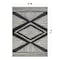 World Rug Gallery Contemporary Geometric Stripe Weather Resistant Reversible Indoor/Outdoor Rug 5 ft x 7 ft Black WR109BLACK5X7 - alternate 3