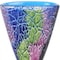 Homeroots 8" Blue and Green Murano Glass Abstract Oval Table Vase 476256 - alternate 2