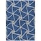 Homeroots 10' X 14' Blue And Ivory Geometric Washable Indoor Outdoor Area Rug 612868 - alternate 2