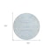 Homeroots 8' Sky Blue And Ivory Round Animal Print Washable Indoor Outdoor Area Rug 600656 - alternate 3