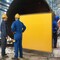 Vevor Welding Screen with Frame 6'x8' Welding Curtain Screen on 4 Wheels Yellow XU-2312 - alternate 2