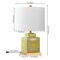 Jonathan Y Catherine 22" Modern Transitional Ceramic/Metal Square Ginger Jar LED Table Lamp, Yellow/White JYL3044C - alternate 2