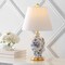 Jonathan Y Grace 24" French Country Cottage Ceramic/Iron Floral Urn LED Table Lamp, Blue/White JYL3009B - alternate 5