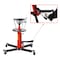 Edendirect 1660 lbs. Transmission Jacks in Red with 2 Stage Hydraulic and 30 in. Long Safety Chain IR-W46538878 - alternate 5