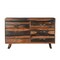Homeroots 63" Dark Brown Solid Wood Live Edge Six Drawer Double Dresser 551637 - alternate 3