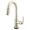 Brizo Litze Smarttouch Pull-Down Prep Faucet with Arc Spout, Industrial Handle Polished Nickel 64944LF-PN - alternate 2