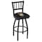 Holland Bar Stool Co 25" Blk Wrnkl US Military Academy ARMY Swivel Bar Stool, Jailhouse Back L01825USMilA - alternate 1