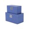 Homeroots Set of Two Navy Blue Wood And Shagreen Box With Lid, 2PK 489356 - alternate 3