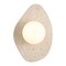 Jonathan Y Tivoli 12" Modern Minimalist 1-Light Ovoid Travertine LED Wall Sconce, Light Brown JYL5900A - alternate 6
