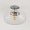 Jonathan Y Marfa 14" 1-Light Modern Farmhouse Schoolhouse Frosted Glass/Metal LED Semi Flush Mount, Chrome JYL7517C - alternate 4
