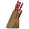 Martha Stewart Everyday Eastwalk 14 Piece Stainless Steel Cutlery Block Set in Red 120049.14 - alternate 3