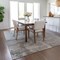 Homeroots 5' X 8' Gray And Silver Abstract Washable Indoor Outdoor Area Rug 602708 - alternate 2