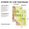 Signmission Skin Care, Vinyl Decals Only 24 Inch x 36 Inch, Vinyl Decal, 2PK DSB-2436-2PACK-Skin Care - alternate 2