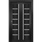 Sartodoors Sliding Closet Bi-fold Doors Black Solid Core Modern Interior QUADRO4088BF-BLK-60 x 96 (2* 30x96) - alternate 1