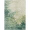 Homeroots 3' X 5' Green And Ivory Abstract Washable Indoor Outdoor Area Rug 604791 - alternate 3