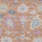 Homeroots 3' X 5' Orange Pink And Denim Blue Floral Washable Indoor Outdoor Area Rug 605313 - alternate 3