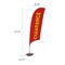 Showdown Displays 10.5 Ft  Value Razor Sail Sign Kit (Single-Sided With Cross Base) - Clearance Red 908111-006 - alternate 2