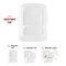 Smarty Had A Party 7.25" Solid White Flat Rounded Square Disposable Plastic Appetizer/Salad Plates (120 Plates), 120PK 4837WH-CASE - alternate 4