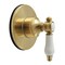 Kingston Brass Single-Handle Six-Way Diverter Valve with Round Trim Kit, Brushed Brass KS4037BPL - alternate 1