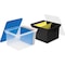 Storex File Tote, Plastic, Letter/Legal, 10-1/2"x14"x18-1/3", Black, 4PK STX61528U04C - alternate 2