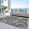 Homeroots 3' X 5' Gray And Charcoal Floral Washable Indoor Outdoor Area Rug 604126 - alternate 4