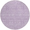 Homeroots 8' Lavender Lilac And Ivory Round Floral Washable Indoor Outdoor Area Rug 582358 - alternate 5