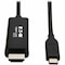 Tripp Lite USB C TO HDMI ADAPTER CABLE USB 3.1 GEN 1 4K M/M USB-C BLACK 3FT U444-003-H4K6BE - alternate 1