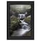Homeroots Ricketts Waterfall Black Framed Print Wall Art 530008 - alternate 2