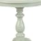 Homeroots 25" Antique Ivory Manufactured Wood Round End Table 493223 - alternate 2