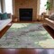Homeroots 5' X 8' Green And Gray Abstract Washable Indoor Outdoor Area Rug 631880 - alternate 2