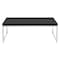 Osp Home Furnishings Wall Street  Coffee Table, Black / Chrome Finish WST12-BK - alternate 3