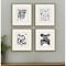 Homeroots Set Of Four Perception Gold Framed Print Wall Art, 4PK 416413 - alternate 3