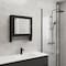Homeroots 18" Black Wood, Metal Floating Bathroom Vanity 571352 - alternate 3