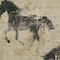 Homeroots 3' X 5' Beige And Charcoal Horse Washable Indoor Outdoor Area Rug 618637 - alternate 3