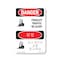 Signmission Safety Sign, OSHA Danger, 18" Height, Forklift Traffic Be Alert Bilingual, D-1218-VK-1265 OS-DS-D-1218-VK-1265 - alternate 1