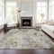 Homeroots 3' X 5' Taupe Ivory And Tan Floral Washable Indoor Outdoor Area Rug 583148 - alternate 2
