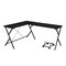 Homeroots 62" Black L Shape Computer Desk 491519 - alternate 1