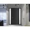 Vdomdoors Front Exterior Prehung Metal-Plastic Door, Manux 8111 Matte Black, 2 Side Sidelite Transoms, Office MANUX8111EXD-BLK-W12+36+12xH80-LH - alternate 3