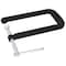 Performance Tool 8 in. Deep Throat C-Clamp, Heavy Cast Iron, Swivel Base W3982 - alternate 1