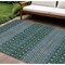 Homeroots 8' X 10' Green Blue And Purple Tribal Washable Indoor Outdoor Area Rug 582563 - alternate 1