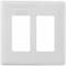 Hubbell Wiring Device-Kellems Wallplate, 2G Dec, Snap-On, White NPS262W - alternate 1