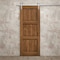 Sartodoors Modern Barn Door 42 x 80 inches, Ego 5010 Cognac Oak Veneer, 8FT Silver Rail Track Heavy Hardware EGO5010BD-S-DKO-42 - alternate 4