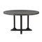 Homeroots 54" Black Rounded Solid Wood Pedestal Base Dining Table 521860 - alternate 2