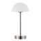 Jonathan Y Xavier 12.5" Modern Minimalist Iron Rechargeable Integrated Portable LED Table Lamp, Nickel/White JYL7109A - alternate 5