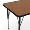 Flash Furniture Wren 60 in x 24 in Adjustable Height Activity Table, Thermal Laminate Top, Short Legs, Oak XU-A2460-REC-OAK-T-P-GG - alternate 3