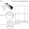Factory 2U Wire Shelving Unit, 12inD x 18inW x 26inH, 3 Shelves, Light Duty 133 lbs Per Shelf, White 803963 - alternate 2