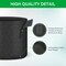 Ipower 2 Gallon Grow Bags, Garden Planting Nonwoven Fabric Pots with Reinforced Handle, 5PK GLGROWBAG2X5BLKV5 - alternate 3