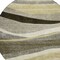 Homeroots 8' Taupe Gray And Black Round Abstract Washable Indoor Outdoor Area Rug 603691 - alternate 3