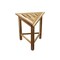 Homeroots 15" Brown Teak Corner Shower Bench 383343 - alternate 4